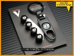 VW R line R Logo Amblem Anahtarlık Sibop Kapak Seti