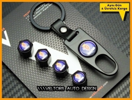 Saab Logo Amblem Anahtarlık Sibop Kapak Seti