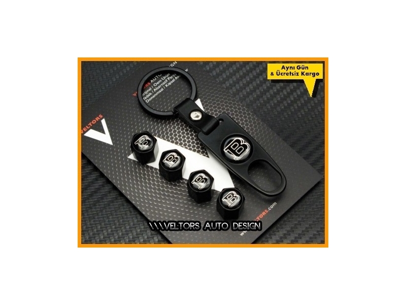 Mercedes BRABUS Logo Amblem Anahtarlık Sibop Kapak Seti Mercedes BRABUS Logo Amblem Anahtarlık Sibop Kapak Seti