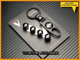 Mitsubishi Ralli Art Logo Amblem Anahtarlık Sibop Kapak Seti