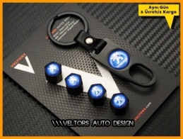 Peugeot Logo Amblem Anahtarlık Sibop Kapak Seti