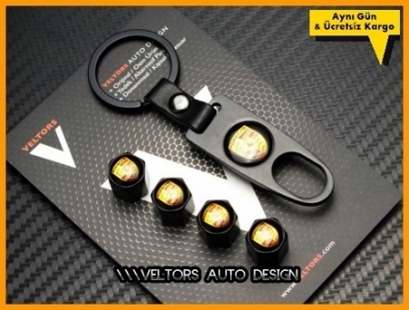 Porsche Logo Amblem Anahtarlık Sibop Kapak Seti