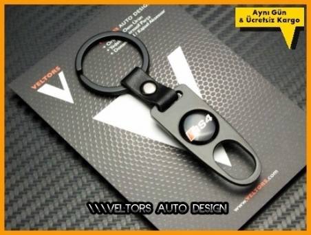 Audi RS4 Logo Amblem Anahtarlık Sibop Kapak Seti