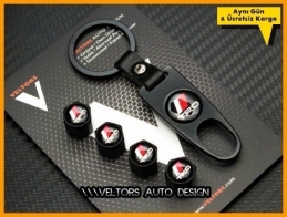 Toyota TRD Logo Amblem Anahtarlık Sibop Kapak Seti