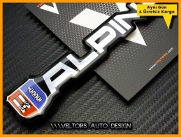 BMW Alpina Bagaj Yazı Logo Amblem