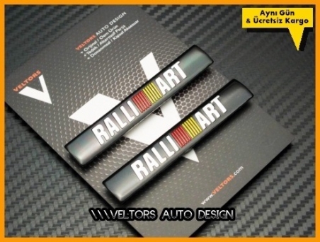 Mitsubishi Ralli Art Koltuk Döşeme Logo Amblem Seti