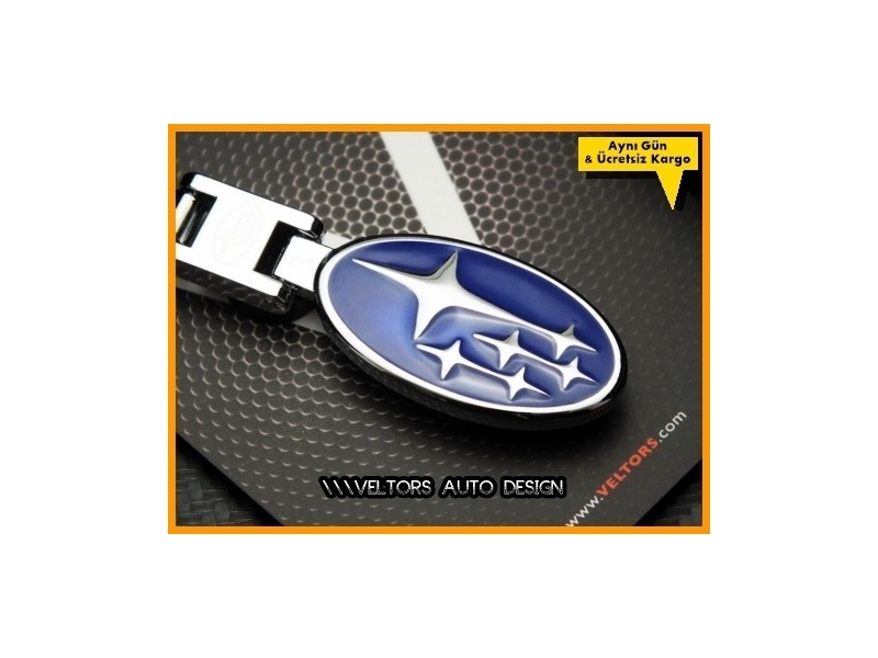Subaru Logo Amblem Özel Krom Anahtarlık
