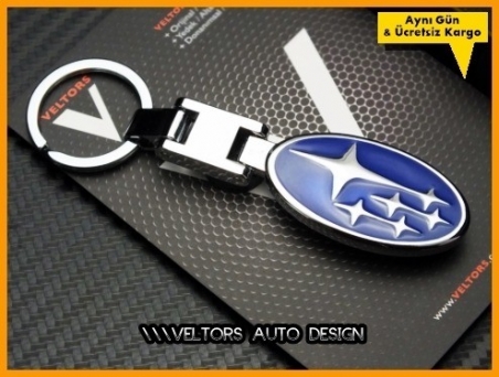 Subaru Logo Amblem Özel Krom Anahtarlık