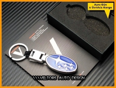 Subaru Logo Amblem Özel Krom Anahtarlık