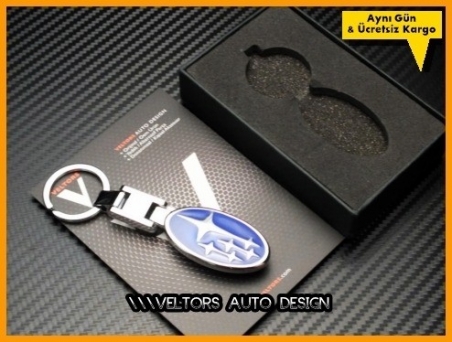 Subaru Logo Amblem Özel Krom Anahtarlık