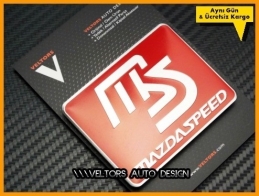 Mazda Speed Kırmızı Plaket Logo Amblem
