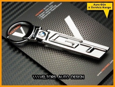 BMW GT Serisi Logo Amblem Özel Krom GT Anahtarlık