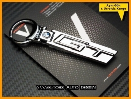 BMW GT Serisi Logo Amblem Özel Krom GT Anahtarlık