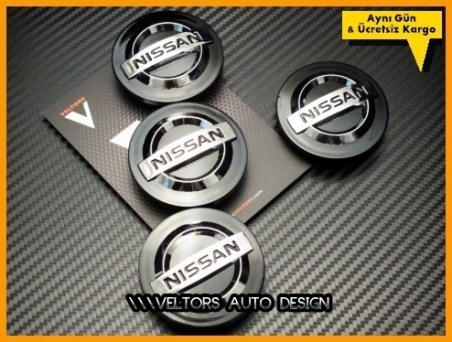 Nissan Qashqai Micra Logo Amblem Jant Göbek Kapak Seti
