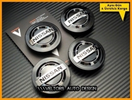 Nissan Qashqai Micra Logo Amblem Jant Göbek Kapak Seti