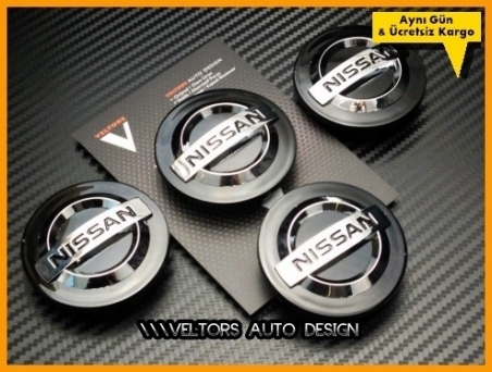 Nissan Qashqai Micra Logo Amblem Jant Göbek Kapak Seti
