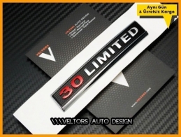 Jeep 3.0 Limited Araç Logo Amblem