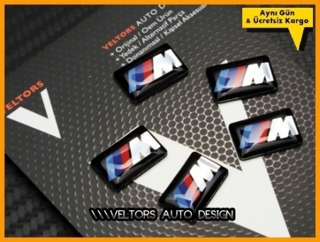BMW M Logo Amblem Jant Logo Amblem Seti