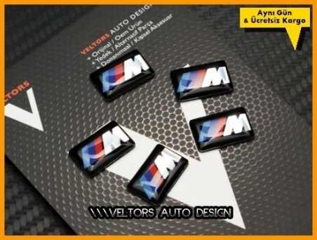 BMW M Logo Amblem Jant Logo Amblem Seti