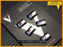 BMW M Logo Amblem Jant Logo Amblem Seti