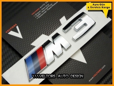 BMW 3 Serisi Orjinal M3 Bagaj Yazı Logo Amblem