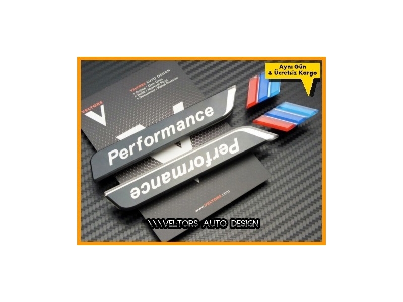 BMW M Performance Logo Amblem Seti