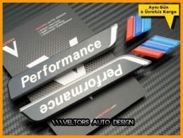 BMW M Performance Logo Amblem Seti