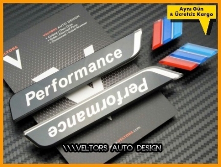 BMW M Performance Logo Amblem Seti