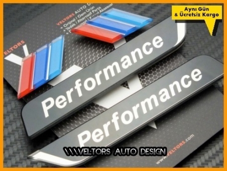 BMW M Performance Logo Amblem Seti