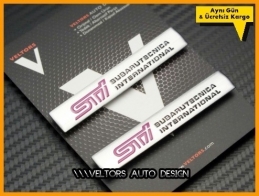 Subaru Sti Koltuk Döşeme Logo Amblem Seti