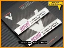 Subaru Sti Koltuk Döşeme Logo Amblem Seti