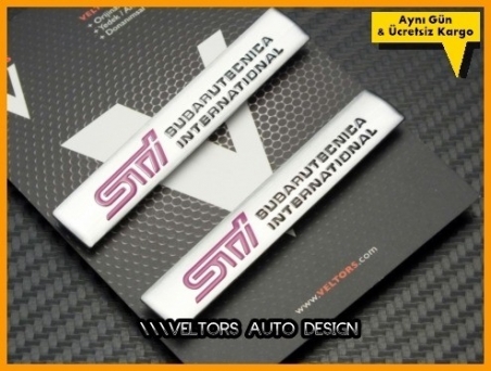 Subaru Sti Koltuk Döşeme Logo Amblem Seti