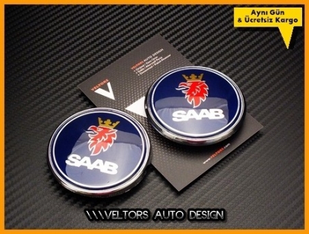 Saab Kaput Bagaj Logo Amblem Seti