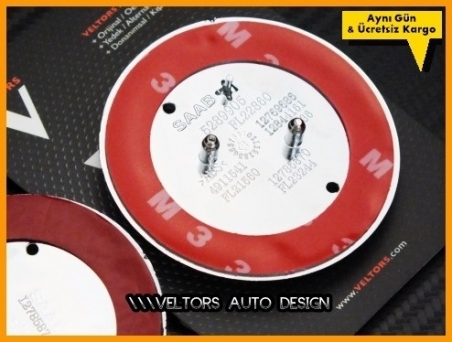 Saab Kaput Bagaj Logo Amblem Seti