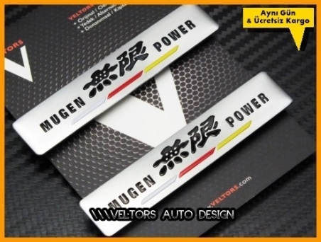 Honda Mugen Power Koltuk Döşeme Logo Amblem Seti