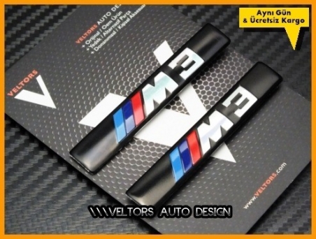 BMW M3 Koltuk Döşeme Logo Amblem Seti
