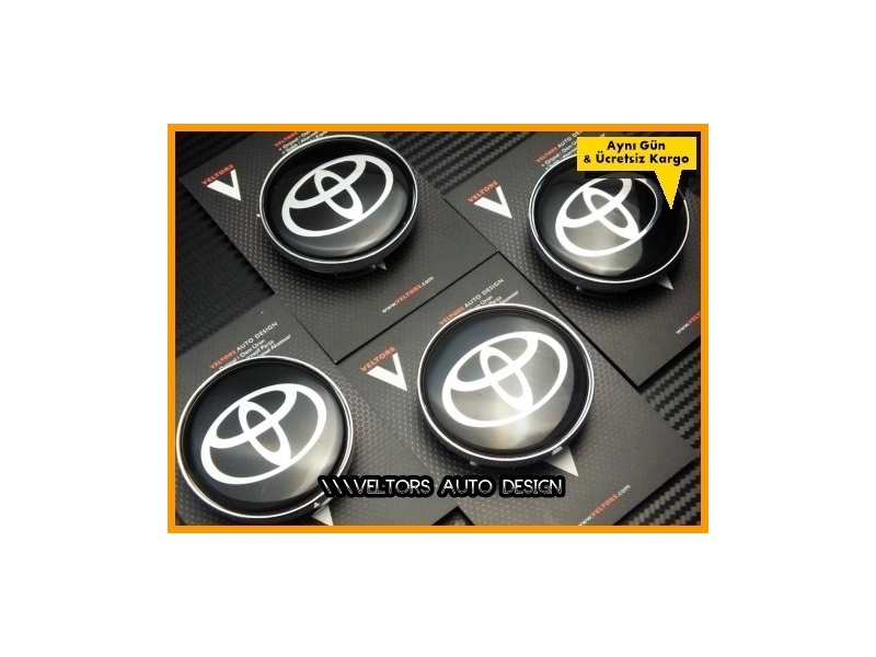 Toyota Logo Amblem Jant Göbeği Göbek Kapak Seti