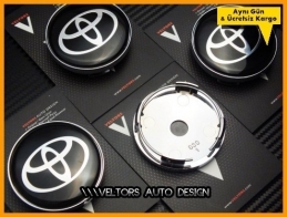 Toyota Logo Amblem Jant Göbeği Göbek Kapak Seti