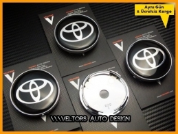 Toyota Logo Amblem Jant Göbeği Göbek Kapak Seti
