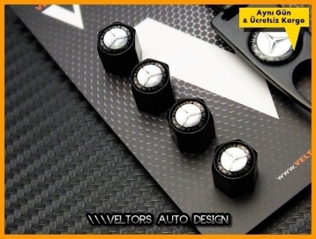 Mercedes Logo Amblem Anahtarlık Sibop Kapak Seti