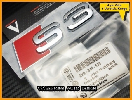 Audi A3 S Line S3 Bagaj Yazı Logo Amblem