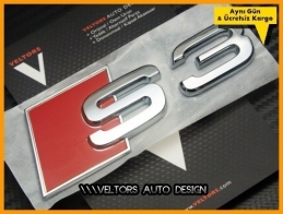 Audi A3 S Line S3 Bagaj Yazı Logo Amblem
