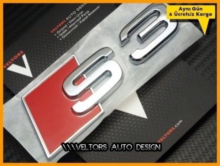 Audi A3 S Line S3 Bagaj Yazı Logo Amblem