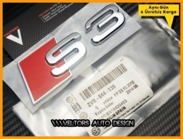 Audi A3 S Line S3 Bagaj Yazı Logo Amblem