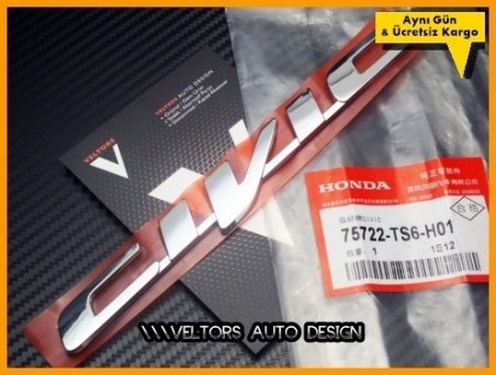 Honda Civic Orjinal Bagaj Yazı Logo Amblem