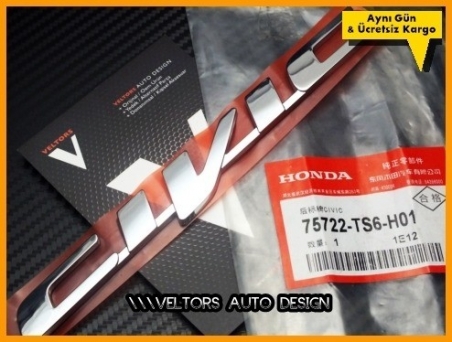 Honda Civic Orjinal Bagaj Yazı Logo Amblem