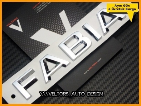 Skoda Fabia Bagaj Yazı Logo Amblem