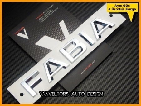 Skoda Fabia Bagaj Yazı Logo Amblem