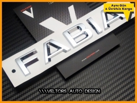 Skoda Fabia Bagaj Yazı Logo Amblem