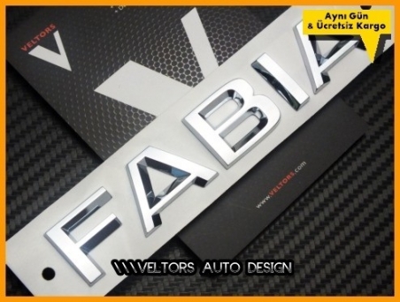 Skoda Fabia Bagaj Yazı Logo Amblem